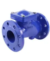 Клапан обратный DN.ru VCB1414N-F Ду150 Ру16 фланцевый, шаровой, со сливной пробкой, корпус - чугун, шар -  чугун, уплотнение - NBR